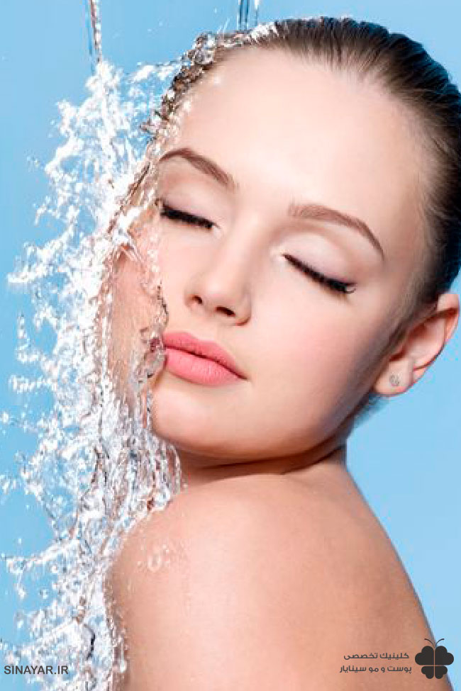 شستن صورت بعد لیفت با نخ