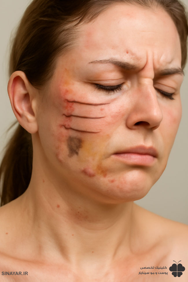 عوارض لیفت صورت با نخ شامل چه مواردی است؟