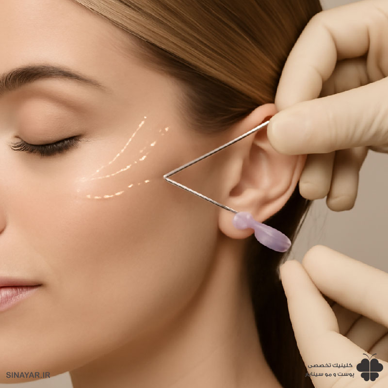 لیفت با نخ شقیقه چیست؟