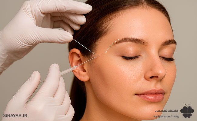 مزایای لیفت با نخ شقیقه دربرابر لیفت شقیقه با جراحی