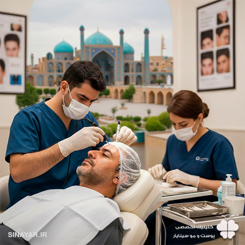 کاشت مو اقساطی اصفهان