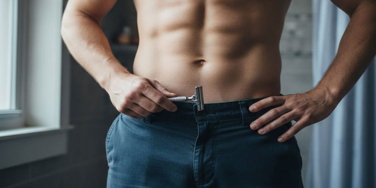 اصلاح موهای زائد بیضه با ژیلت