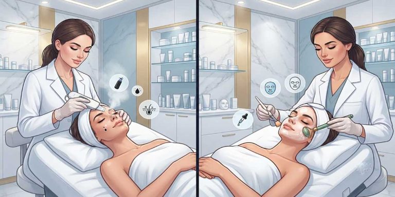 تفاوت فیشیال با پاکسازی پوست
