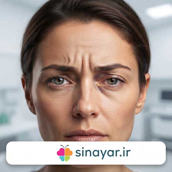 عوارض بوتاکس خط اخم ابرو