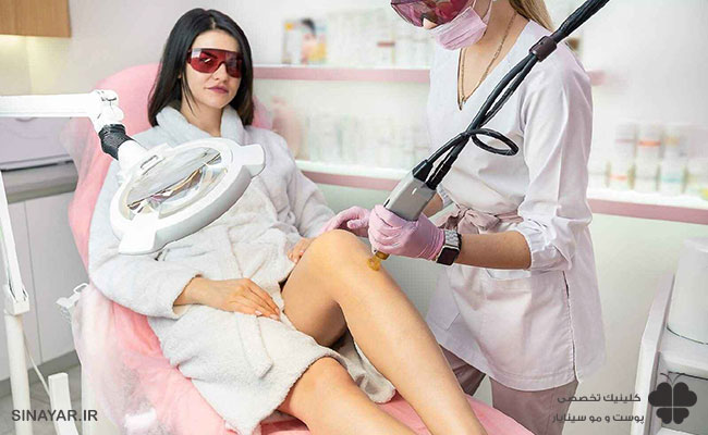 مراقبت بعد از لیزر موهای زائد